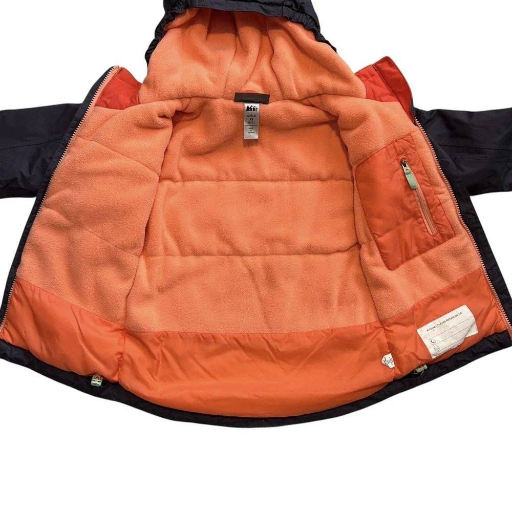 REI girls hooded